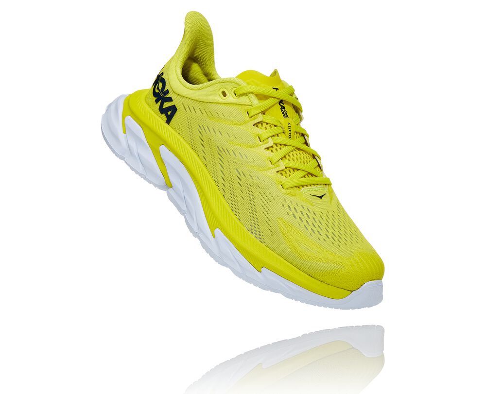 Hoka One One Clifton Edge Löparskor Dam Gula/Vita - SE-7486160